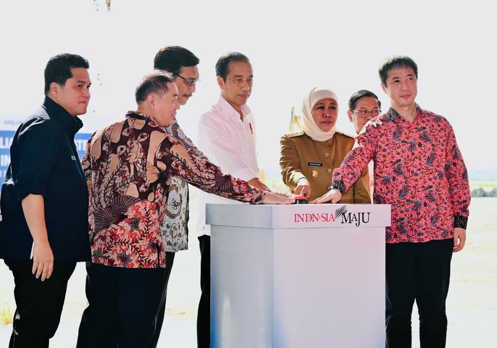 Jokowi Conducts The Groundbreaking of China's Largest Copper Foil Manufacturing Company, Hailiang